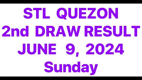 STL QUEZON RESULT TODAY 2ND DRAW MARCH 18, 2024 .